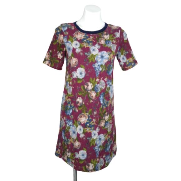 Hail3y: 23 Effey Floral Short Sleeve Sweater Dress Size Small - Picture 1 of 11